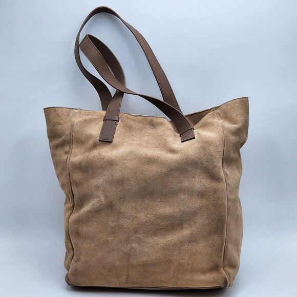 M.I.L.A. Suede Sand Tan Large Pocket Tassel Tote Bag - Picture 4 of 13